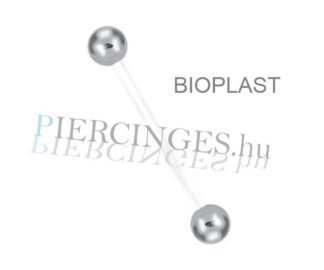 Bioplast száras nyelv piercing