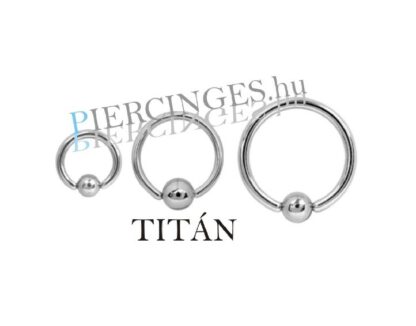 Titán karika piercing