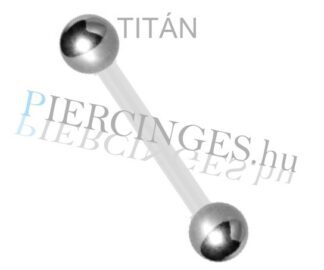 Titán golyós nyelv piercing