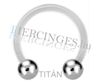 Titán golyós patkó piercing