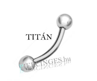 Titán szemöldök piercing